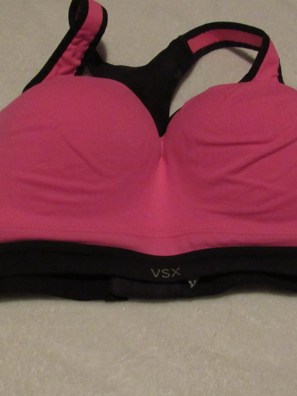 Victoria's Secret VSX Pink Sports Bra Size 38D USED